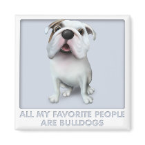 Bulldog (English) Favorites magnets
