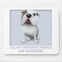 Bulldog (English) Favorites mousepad