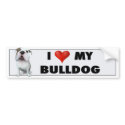 Bulldog (English) Love Bumper Sticker bumpersticker