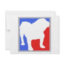 Bulldog exclusive design personalized announcement