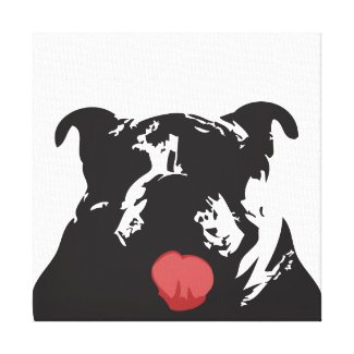 bulldog gallery wrapped canvas