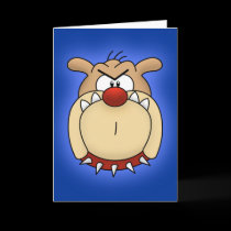 Bulldog Greeting Card