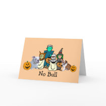 Bulldog Halloween Greeting Card by normagolden Bulldog Halloween Greeting Card