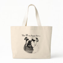 Bulldog Happy Face Bags