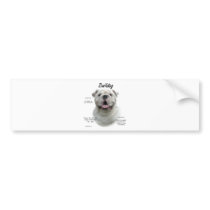 Bulldog History Design Bumper Stickers