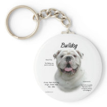 Bulldog History Design Keychain