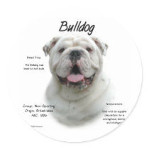 Bulldog History Design Stickers