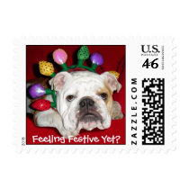 Bulldog Holiday Postage postage by zazzle_bedazzle33 Bulldog Holiday Postage postage