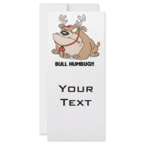 bulldog humbug personalized rack card