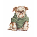 Bulldog in a Sweater t-shirts by Powertothebulldog Bulldog in a Sweater t-shirts
