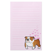 Bulldog Love Custom Stationery