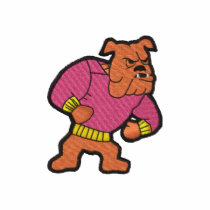 Bulldog Mascot embroidered shirts