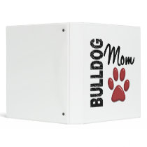 Bulldog Mom 2 Vinyl Binders