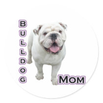 Bulldog Mom 4 - Sticker
