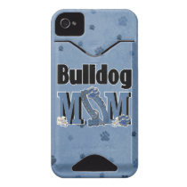 Bulldog MOM - Blue Iphone 4 Id Covers