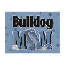 Bulldog MOM - Blue Post Cards