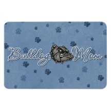 Bulldog Mom Flexible Magnet