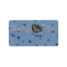 Bulldog Mom Personalized Address Label