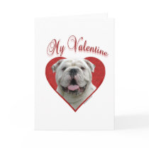 Bulldog My Valentine Card