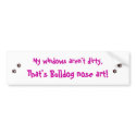 Bulldog nose art. bumper stickers