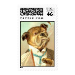 Bulldog of a Businessman Stamps