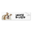 Bulldog on Board bumper stickers