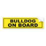 Bulldog on Board Bumper Stickers
