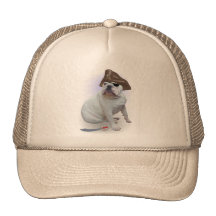 Bulldog pirate mesh hats
