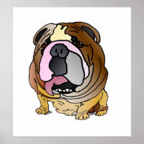 Bulldog Poster Print