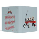 Bulldog Puppies In Wagon Binder