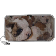 Bulldog Puppies Portable Speakers doodle