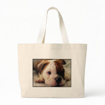 Bulldog puppy bag
