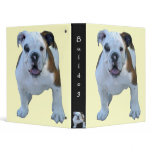 Bulldog puppy binder`