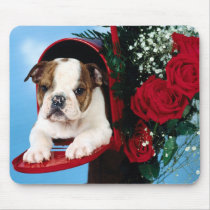 bulldog puppy mousepads