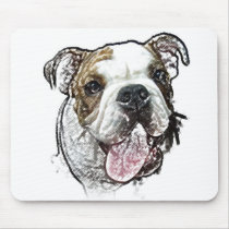 bulldog puppy mousepads
