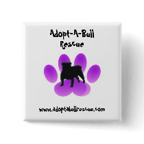 Bulldog Rescue Pin buttons