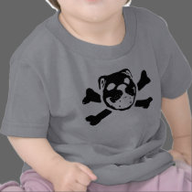 Bulldog Skull for Baby t-shirts