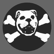Bulldog Skull Sticker stickers