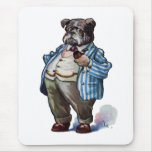 Bulldog Smoking Pipe Mouse Pad