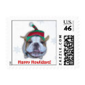 Bulldog Stamp Elf, Happy Howlidays!