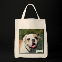 Bulldog tote bag