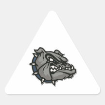 Bulldog Triangle Stickers