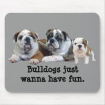 Bulldog Trio Mousepad