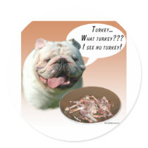 Bulldog Turkey stickers