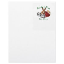 Bulldog wake me up when it is over letterhead template