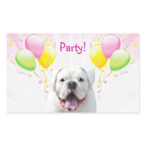 Bulldog with balloons stickers