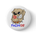Bulldog with Lipstick buttons