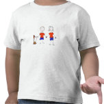 Bulldog with Stick Kids Tee Shirt
