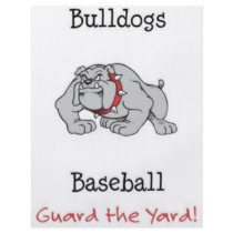 Bulldogs Baseball Guard the Yard! Full Color Flyer