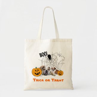 Bulldogs Halloween Tote Bag bag